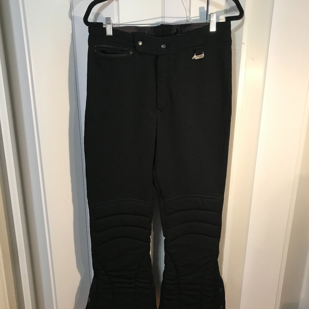 PROGEAR SCHOELLER SKI PANT SZ 34 R WOMEN NW BLACK COLOR